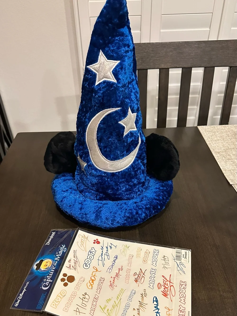 Disney Parks Sorcerer Mickey Mouse Plush Wizard Hat Adult (Fantasia) NEVER WORN